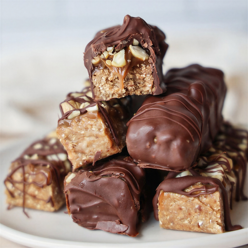 Choclate coated snacks
